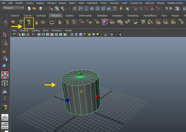 Cylinder poly primitive