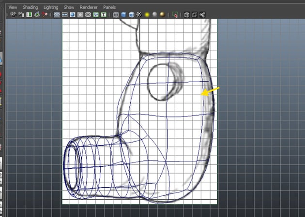 Begin hand modelling