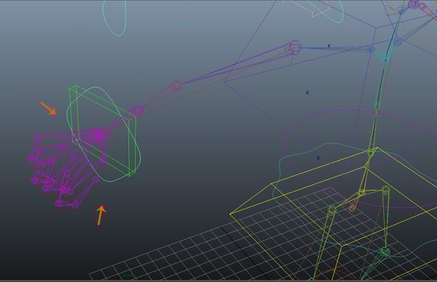 Check the rotation of the fingers 