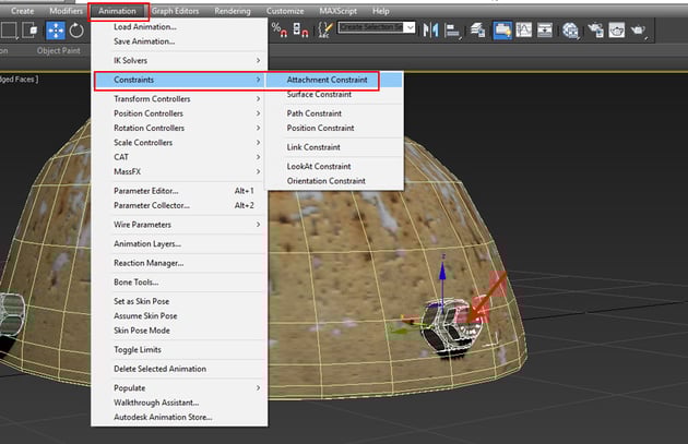 Animation  Constraint Attachment Constraint