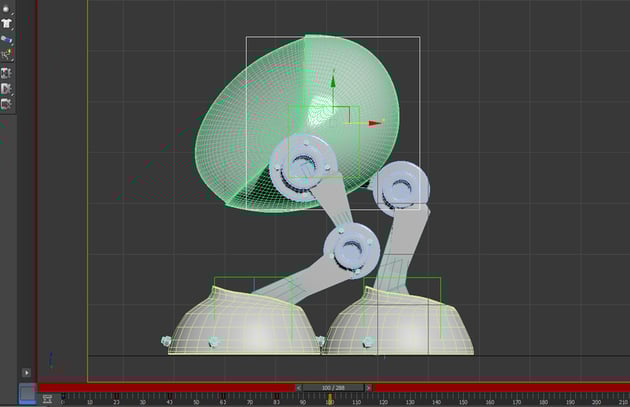 With the head dummy selected