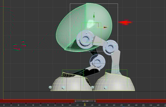 With the head dummy selected