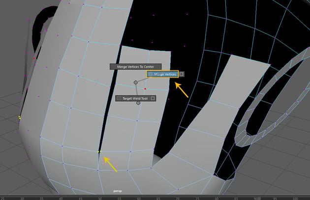 Merge Vertices command