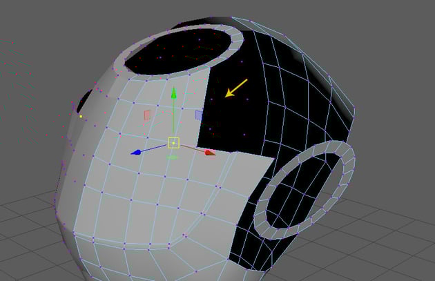 Jump in the vertex selection mode