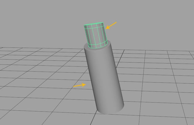 The mesh has been split