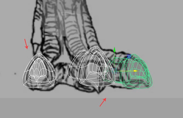 Jump in the front view