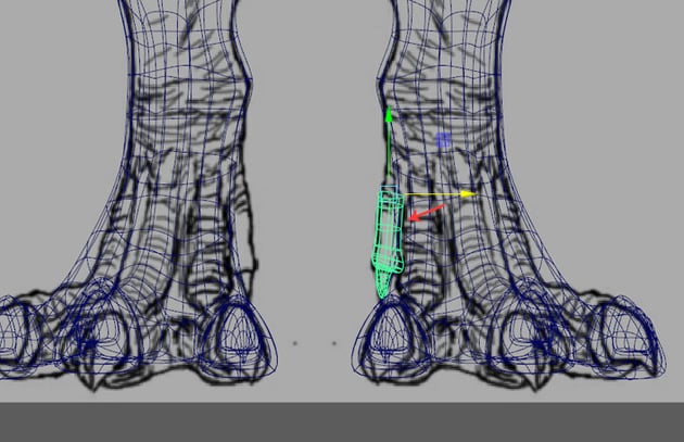 Jump in the front view