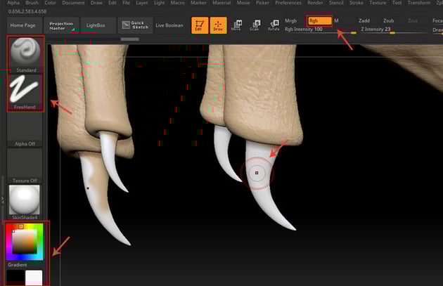 Select the white color shade
