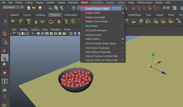 nMesh  Create Passive Collider