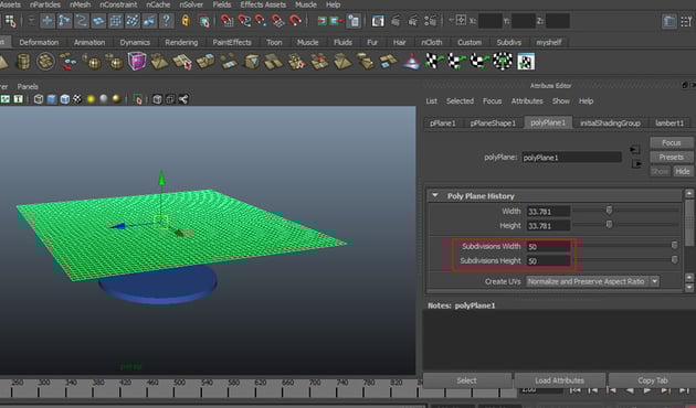 Subdivisions Width and Height