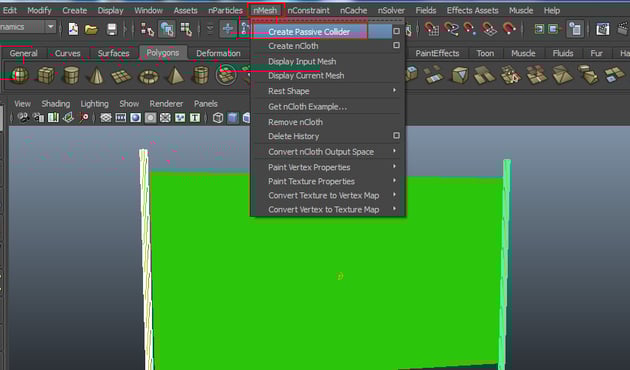 nMesh  Create Passive Collider