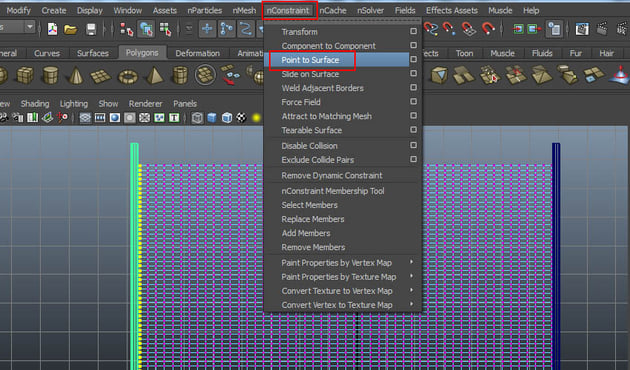 nConstraint  Point to Surface
