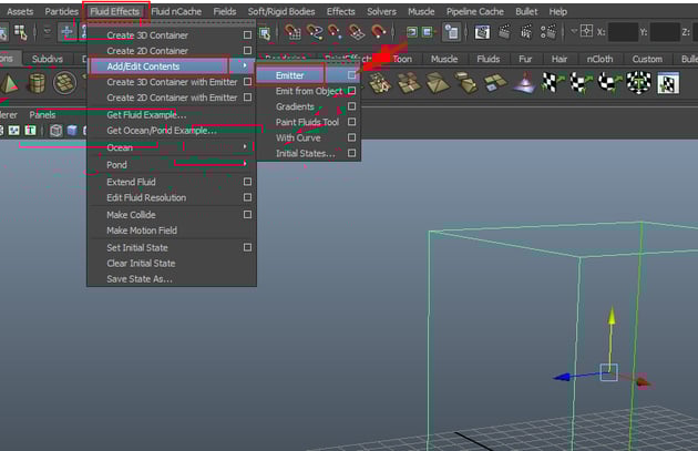 Fluid Effects  Add Edit Contents  Emitter