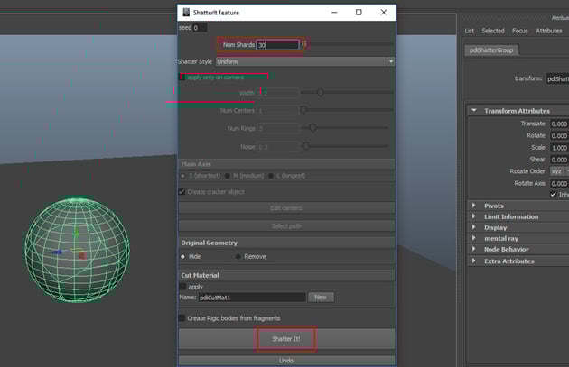 ShatterIt feature window