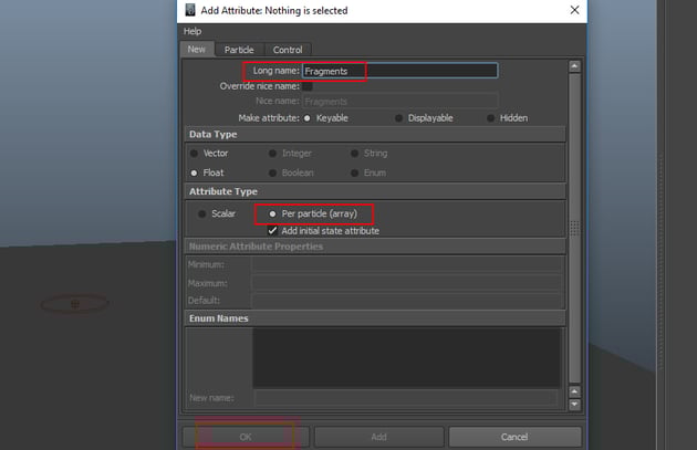 Add Attribute window