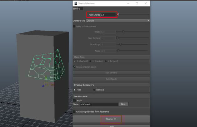 ShatterIt feature window