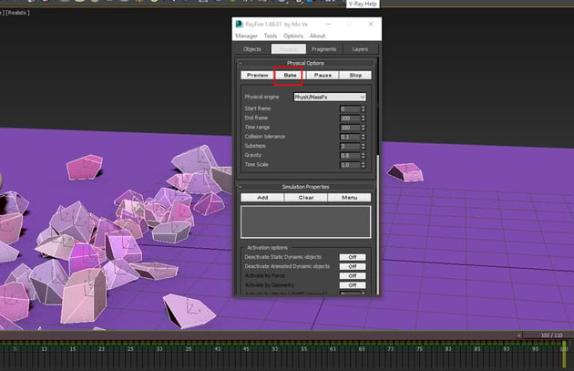 finalise the simulation
