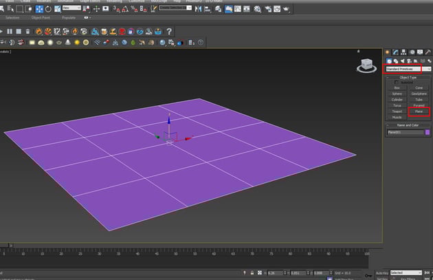 create a ground plane