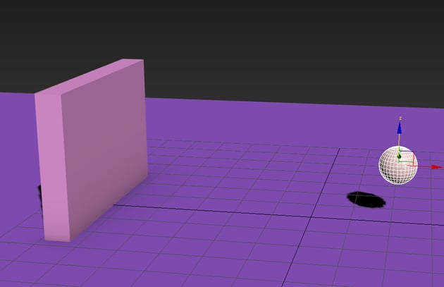 create a ball on the ground plane