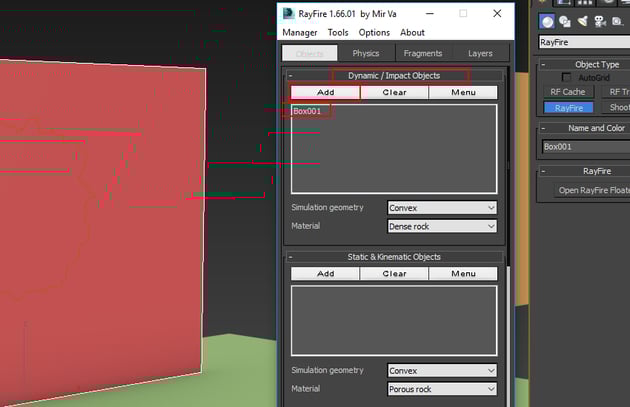 Dynamic Impact Objects