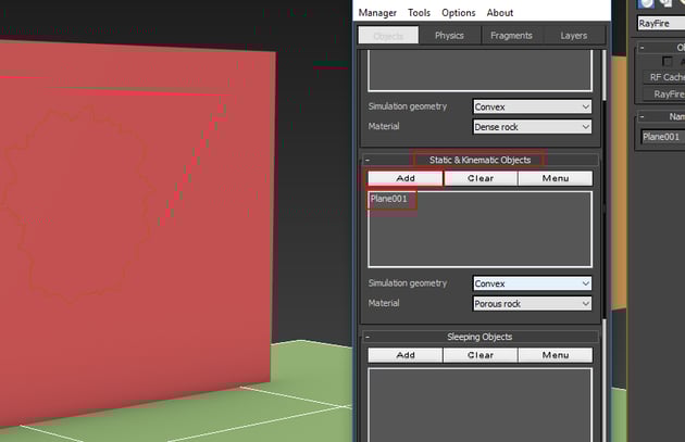Static  Kinematic Objects