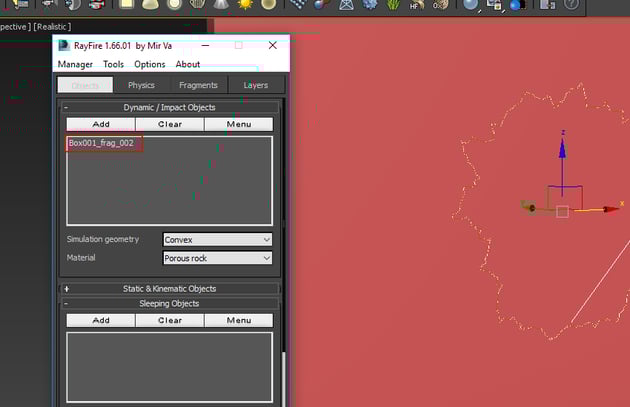 Dynamic Impact Objects