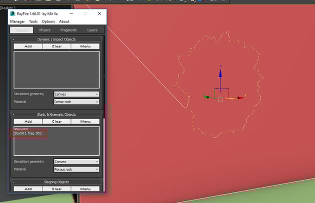 Static  Kinematic Objects
