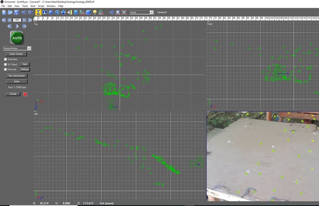 Syntheyes finishes the tracking