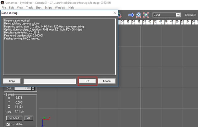 Another window appears