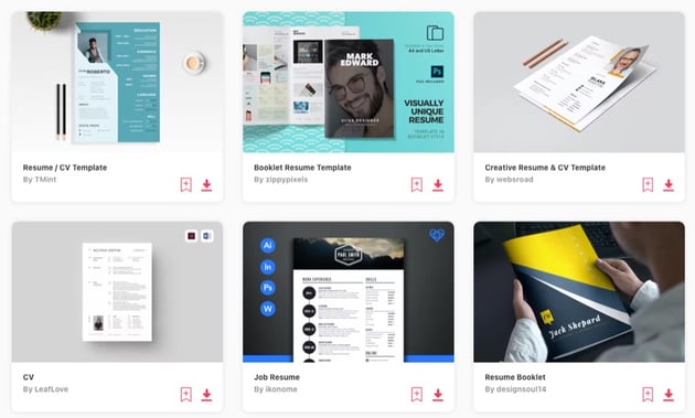 federal job resume templates envato elements