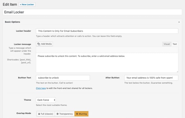 Setting up Opt-In Panda