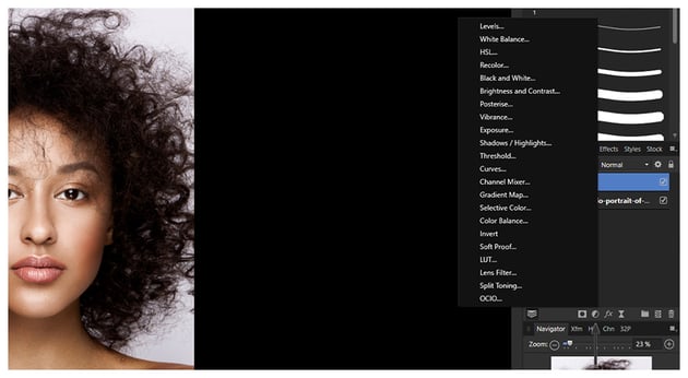 alternate adjustment layers location  