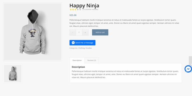 Ninja Team Facebook Messenger with Live Chat 
