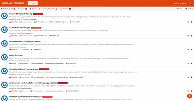 SupportEzzy - WordPress Ticket System