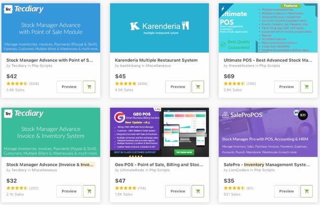 Bestselling PHP Inventory Management Scripts on CodeCanyon