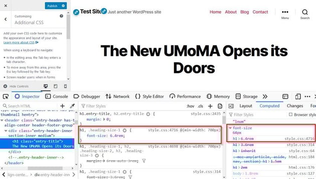 Find CSS to override in DevTools