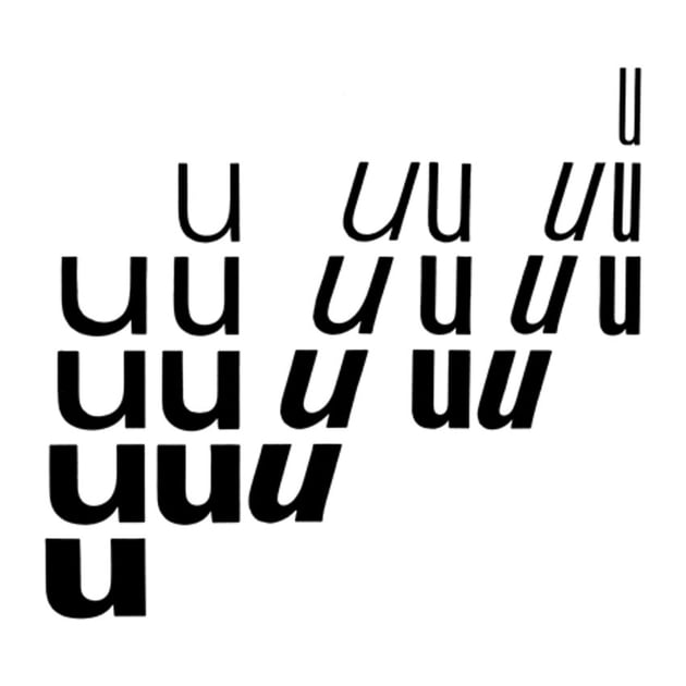 Univers by Adrian Frutiger, 1957.