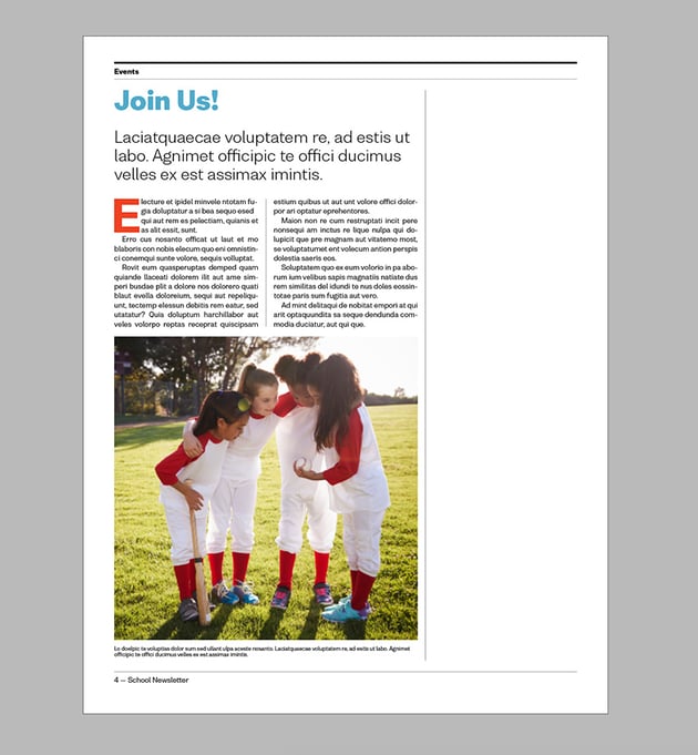 add text and images to page 4