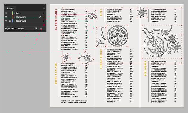 open the illustration on Illustrator and copy and paste items onto InDesign