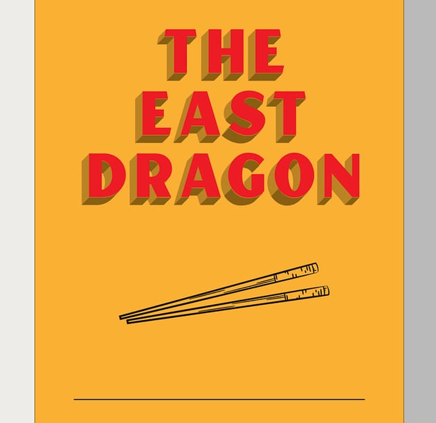 copy an illustration to include under the name of the restaurant