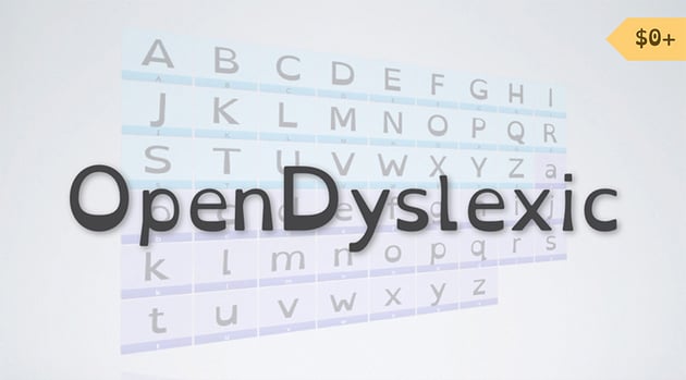 open dyslexic is a font designed for dyslexia