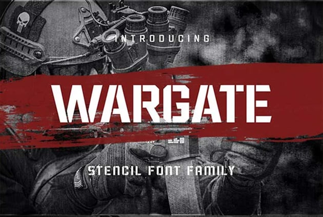 Cricut sports font: Wargate