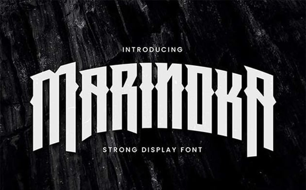 Cricut sports font: Marinoka