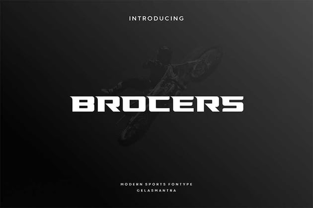 Cricut sports font: Brocers