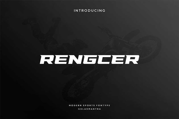 Cricut sports font: Rengcer