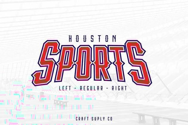 Cricut sports font: Houston