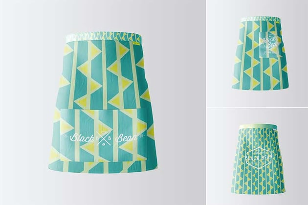 Half Waist Apron Mockup