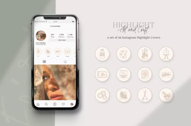 Instagram Highlight Art and Craft
