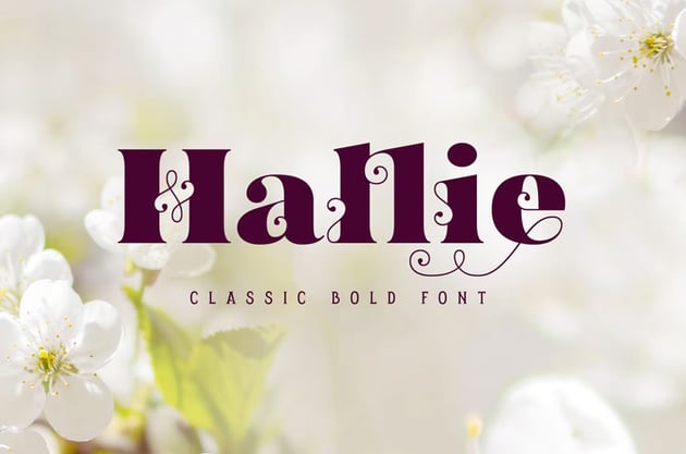 Hallie font
