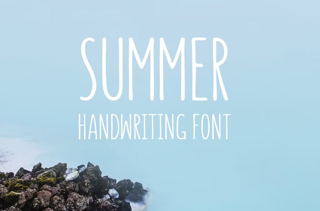 summer font